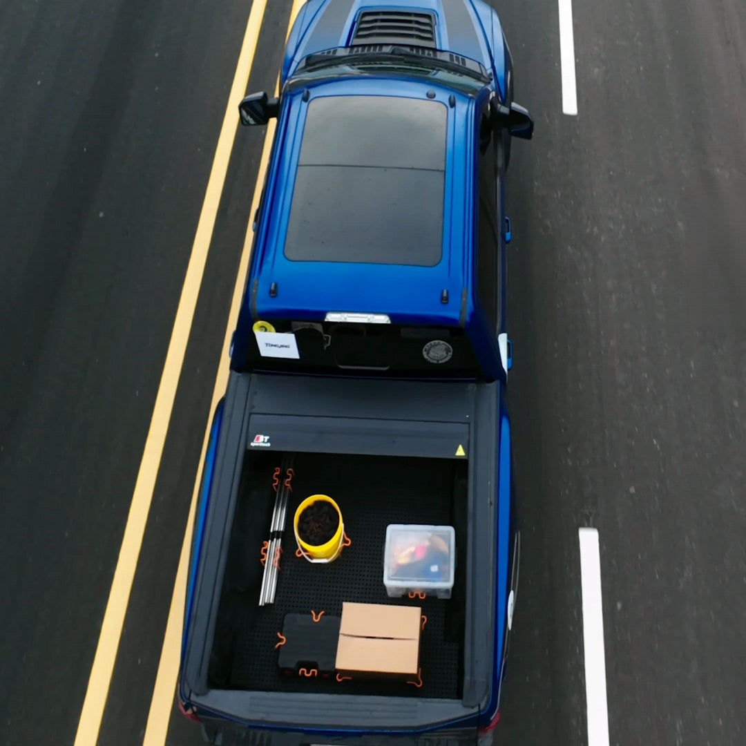 TONGJING truck bed organized top view